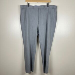 Kenneth Cole Reaction Men's 40W 32L Dress Pants Gray Techni-Cole Stretch Wedding